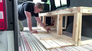 Pull Out Bed Cupboard Doors - Part 4 - VW T6 Transporter Day Van Conversion