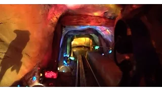 [HD POV]  Seven Dwarves Mine Train - Front Row - Nighttime - Family Coaster at Magic Kingdom