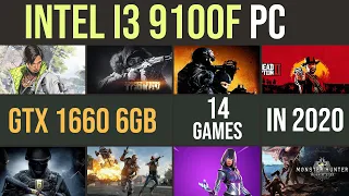 Intel i3 9100f | GTX 1660 | 2x4GB 2400 MHz RAM test in 14 games