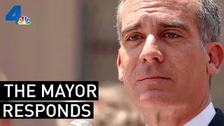 Mayor Eric Garcetti Responds to City's Illegal Dumping | NBCLA