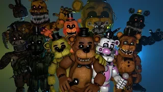 [SFM FNAF] freddy, golden freddy and fredbear all jumpscare SFM version