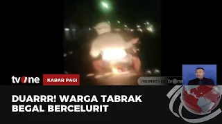 "Diaaaar, Modyar Koe!" Begal Bercelurit Diseruduk Mobil Hingga Jatuh | Kabar  Pagi tvOne