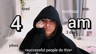 waking up at 4am EVERYDAY for 3 days *life changing*