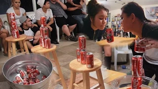 5 Fun Party Games With Soda Cans (DIY Minute to Win It)