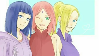 Аниме клип " Три лучшие подруги Хината,Сакура и Ино "