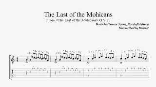 [Guitar Sheet Music] 라스트 모히칸 The Last of the Mohicans. Classical & Fingerstyle Guitar Tab (Free PDF)