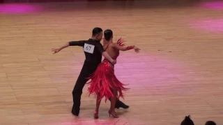 Oleg Chzhen - Alina Ageeva DanceForum 2017 WDSF int Open Latin 1/2 Samba