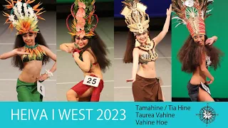 HEIVA I WEST 2023 Award Recipient Archive ＜Tamahine / Tia Hine / Taurea Vahine / Vahine Hoe ＞