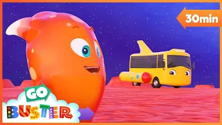 Buster Goes Space Exploring | Go Buster | Baby Cartoon | Kids Video