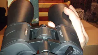 Barska binoculars work great after collimation.