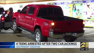 Four armed juveniles arrested after carjacking