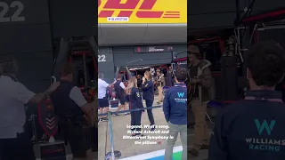 Richard Ashcroft recording Bittersweet Symphony video from the Silverstone F1 Pitlane 📷@lauracwinter