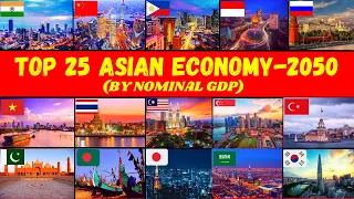 TOP 20 ASIAN ECONOMIES - 2050 PROJECTED Nominal GDP | Biggest Economies of Asia in 2050