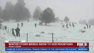 Snow Draws San Diegans to Mount Laguna