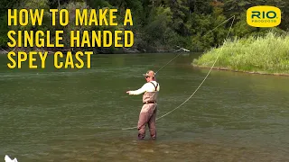 How To Make a Single Handed Spey Cast