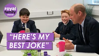 Prince William's Knock Knock Joke Has School Kids Giggling