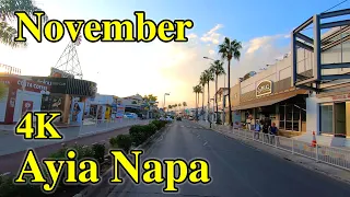 Ayia Napa 4K. November trip. Айа Напа в ноябре.