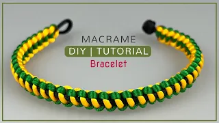 How to make a bracelet with square knot | thread bracelet making tutorial | 幸運繩 編法