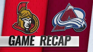 Avalanche score four in the 3rd to rally past Sens