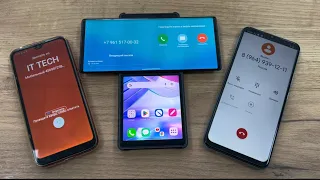 LG Wing & Samsung A02 Incoming + Outgoing Calls Hold & A50 Group Messenger