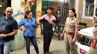 on the set on maddam sir ||BTS scene||karishma and haseena discussion shoot mode|#ritikdiffrentvlog