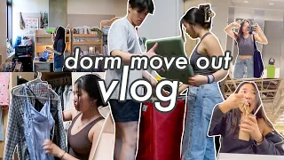 uci dorm MOVE OUT VLOG (lots of last minute packing, food, friends)