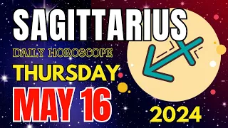 Sagittarius ♐ 💪𝐏𝐨𝐰𝐞𝐫𝐟𝐮𝐥 𝐒𝐭𝐮𝐟𝐟🤗 Horoscope For Today May 16, 2024 | Tarot