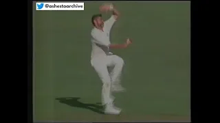 Merv Hughes 32 yard long ball vs India 1st Test Gabba 1991/92