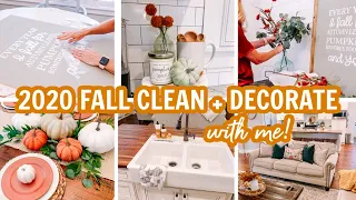 2020 FALL CLEAN AND DECORATE WITH ME | CLEANING MOTIVATION + DIY FALL SIGNS + DECORATING| Amy Darley