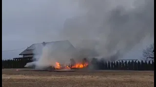 Gierałtowice: Pożar garażu