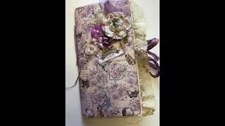 File folder Junk Journal Tutorial - Lavender (from Lovely Lavender Wishes)