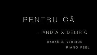 ANDIA x Deliric - Pentru că (KARAOKE)