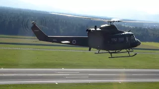 Bell 412 air to air during landing