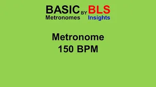Basic Metronome 150 BPM - One Hour #listenable