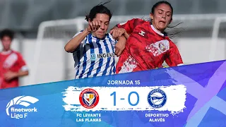 RESUMEN Y GOLES FC LEVANTE LAS PLANAS vs DEPORTIVO ALAVÉS FEMENINO | JORNADA 15 | LIGA F