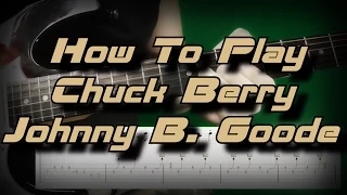 How to Play Johnny B. Goode Chuck Berry Как играть, Guitar lesson Part 1