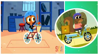 I Like To Ride My Bicycle | Nursery Rhymes | Mr. Monkey, Monkey Mechanic|ACAPELLA