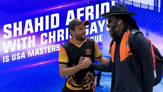 Shahid Afridi with Chris Gayle in US Masters T10 League | Afridi + Gayle