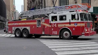 FDNY  Engine 1 &  Ladder 24   Responding  *Spare & Classic PA 300*