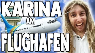 Karina bei der Arbeit - Am Flughafen!