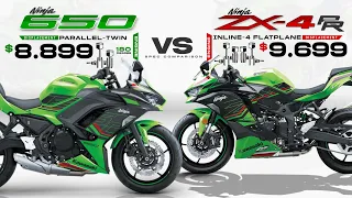 2023 Kawasaki Ninja ZX-4RR vs Ninja 650  ┃Bigger Engine or More Cylinder?