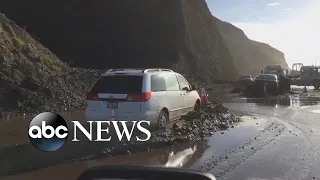 Torrential rain, winds and mudslides slam the West Coast