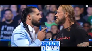 Edge Attack Seth Rollins || Smackdown 23 july 2021 || Edge vs Rollins Promo ||