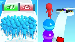 Count Master 3d Vs Stack Rider 🧿✅🧿Walkthrough Android IOS Gameplay HT4H