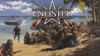 Enlisted- Pacific theater, USMC and BPF capture japanese beach fortifications