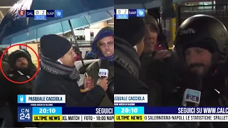 Tifoso Salernitana irrompe in diretta su CalcioNapoli24: "Posso dire una cosa?" 😳