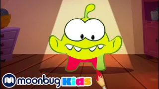 Cut the rope - Om Nom gets painted in different colors! Learn | ABC 123 Moonbug Kids | Cartoons