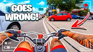 STREET RIDING THE CHEAPEST DIRTBIKE FROM AMAZON GOES WRONG ! | BRAAP VLOGS