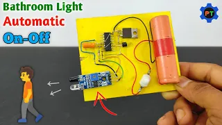 Automatic On-Off Bathroom Light Using IR Proximity Sensor | Inspire Award Project