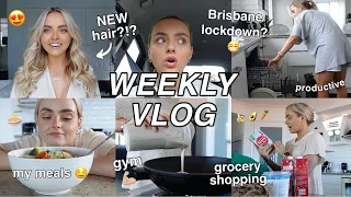 WEEKLY VLOG | LOCKDOWN? | WORKOUT | GROCERY SHOPPING | HAIR EXTENSIONS? | MY MEALS | Conagh Kathleen